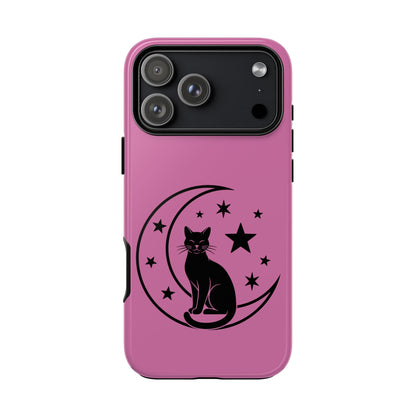 Black Cat Moon Phone Case for iPhone and Samsung