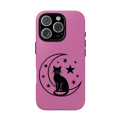 Black Cat Moon Phone Case for iPhone and Samsung