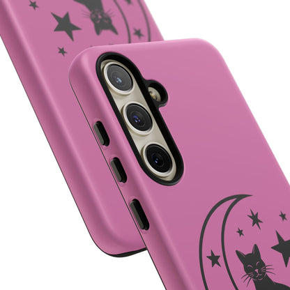 Black Cat Moon Phone Case for iPhone and Samsung