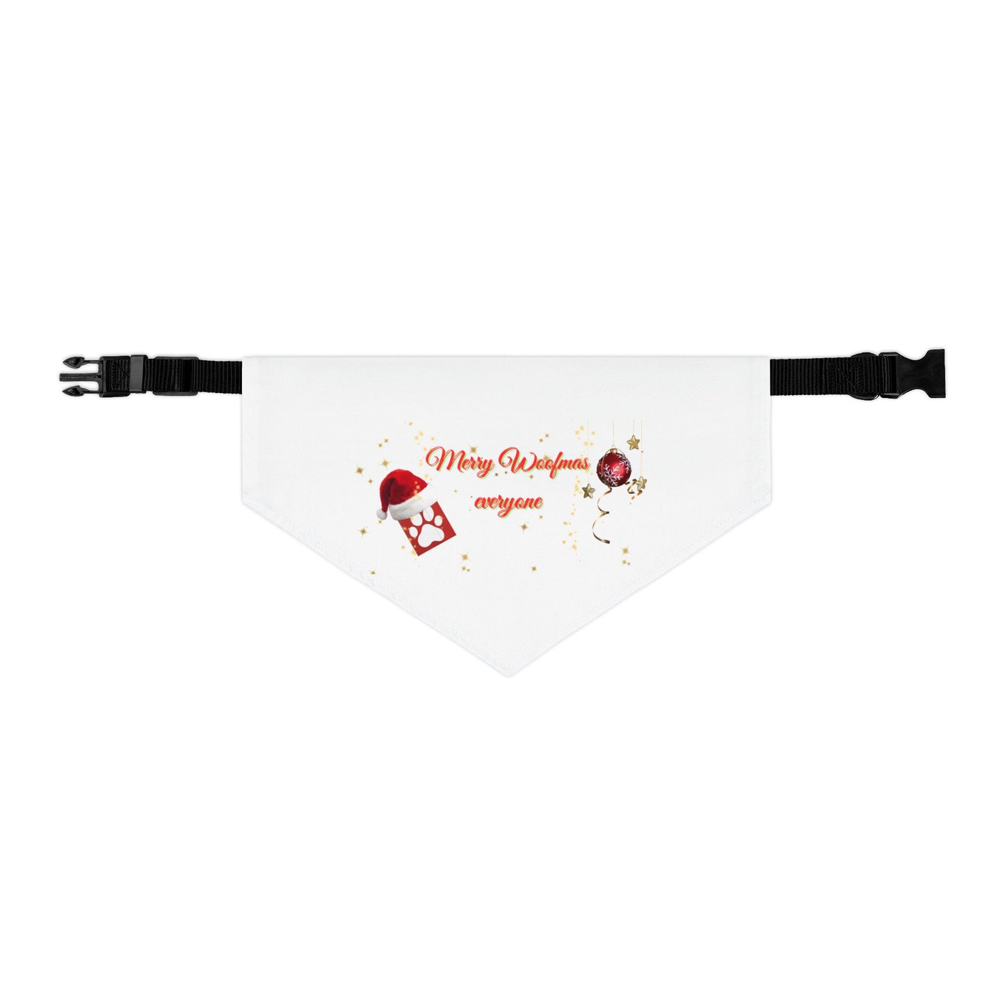 Merry Woofmas Dog Bandana Christmas Dog Scarf Holiday Pet Accessory Cute Festive Dog Gift