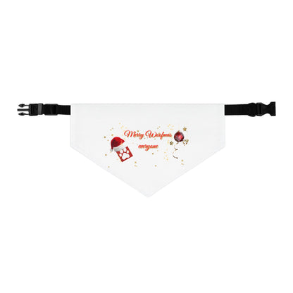 Merry Woofmas Dog Bandana Christmas Dog Scarf Holiday Pet Accessory Cute Festive Dog Gift