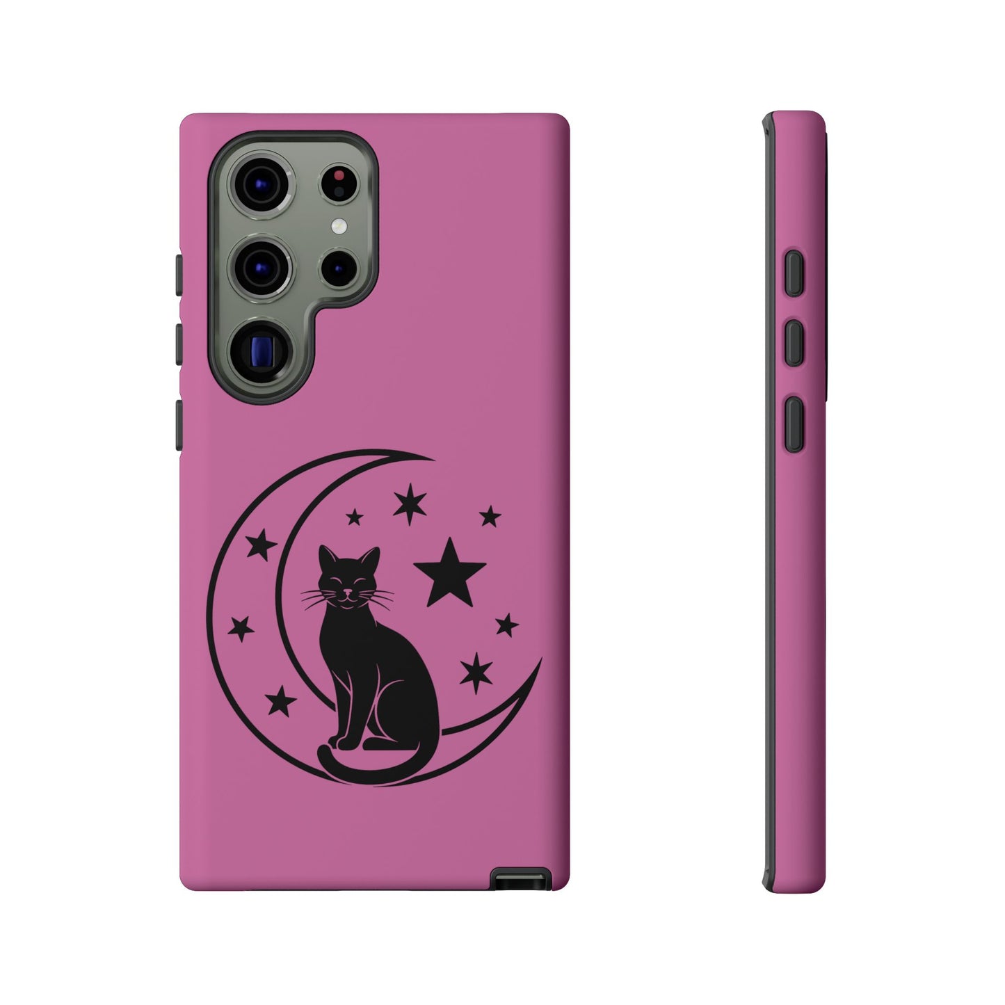 Black Cat Moon Phone Case for iPhone and Samsung