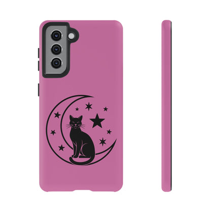 Black Cat Moon Phone Case for iPhone and Samsung