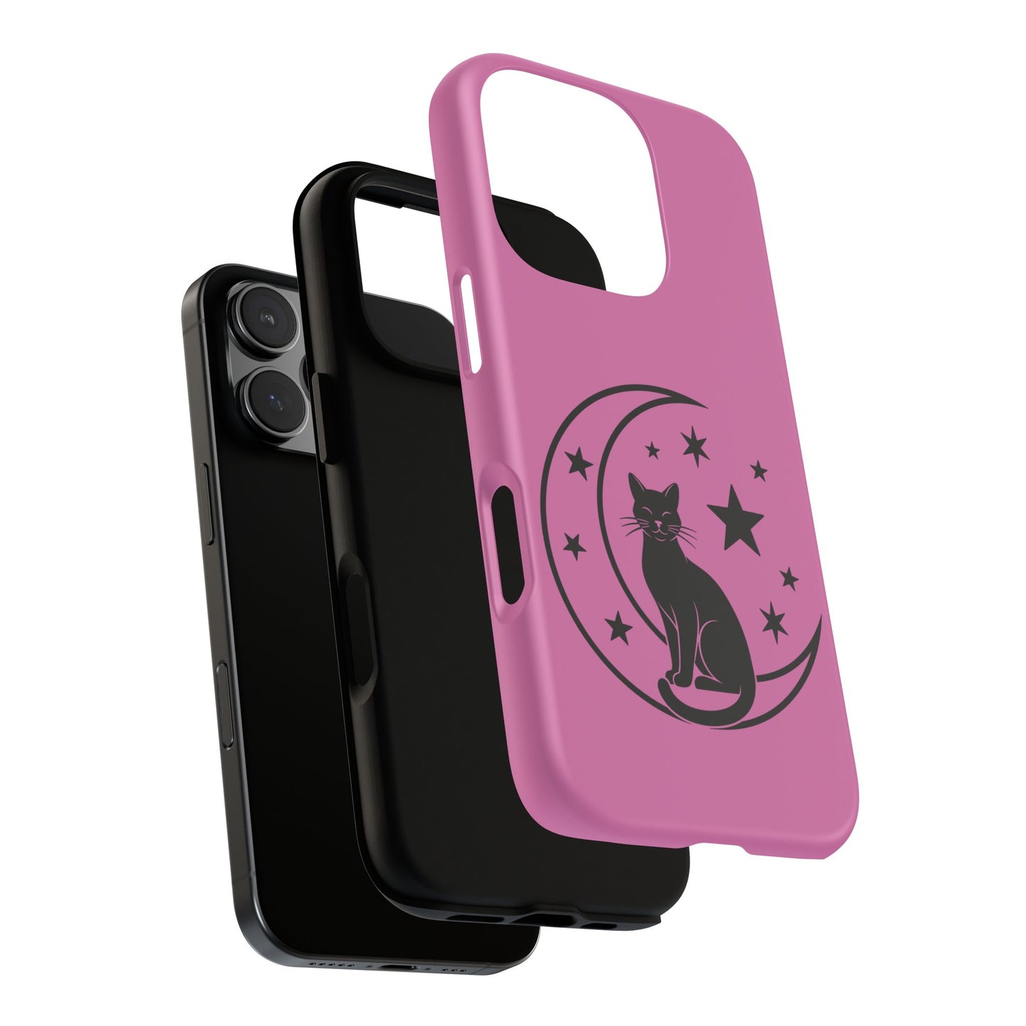 Black Cat Moon Phone Case for iPhone and Samsung