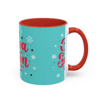 Hot Cocoa Season Mug, Cute Winter Coffee Cup, Cozy Holiday Drinkware, Kakao Tasse Winter, Weihnachts Becher Geschenk