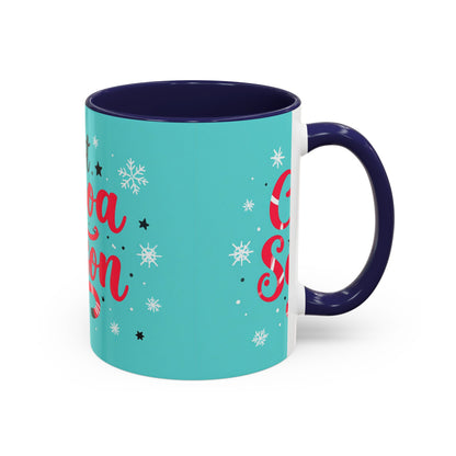 Hot Cocoa Season Mug, Cute Winter Coffee Cup, Cozy Holiday Drinkware, Kakao Tasse Winter, Weihnachts Becher Geschenk