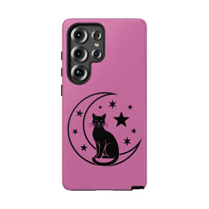 Black Cat Moon Phone Case for iPhone and Samsung