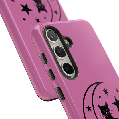 Black Cat Moon Phone Case for iPhone and Samsung