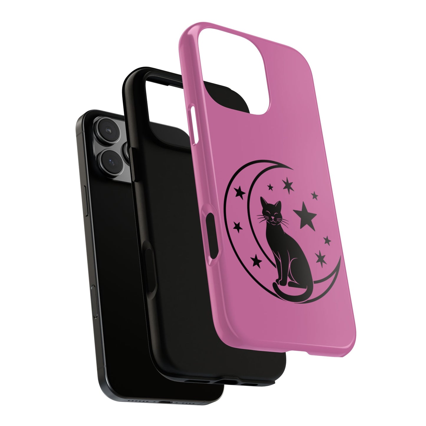 Black Cat Moon Phone Case for iPhone and Samsung