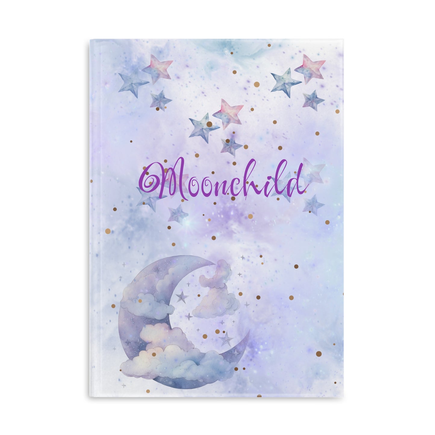 Moonchild Notizbuch A4 A5 Mystisches Sterne und Mond Design Softcover Spirituelles Geschenk