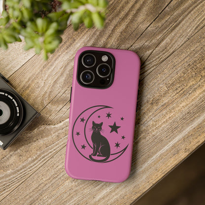 Black Cat Moon Phone Case for iPhone and Samsung