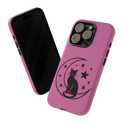 Black Cat Moon Phone Case for iPhone and Samsung