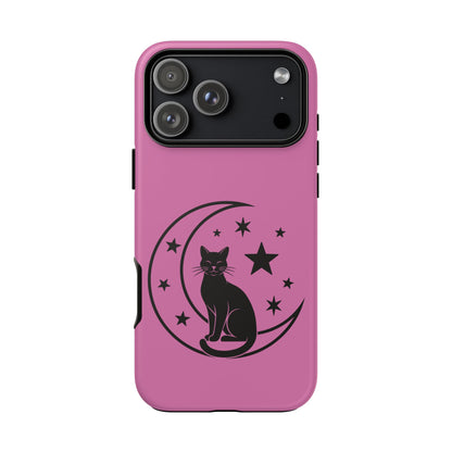 Black Cat Moon Phone Case for iPhone and Samsung