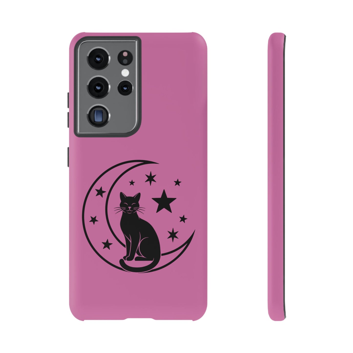 Black Cat Moon Phone Case for iPhone and Samsung