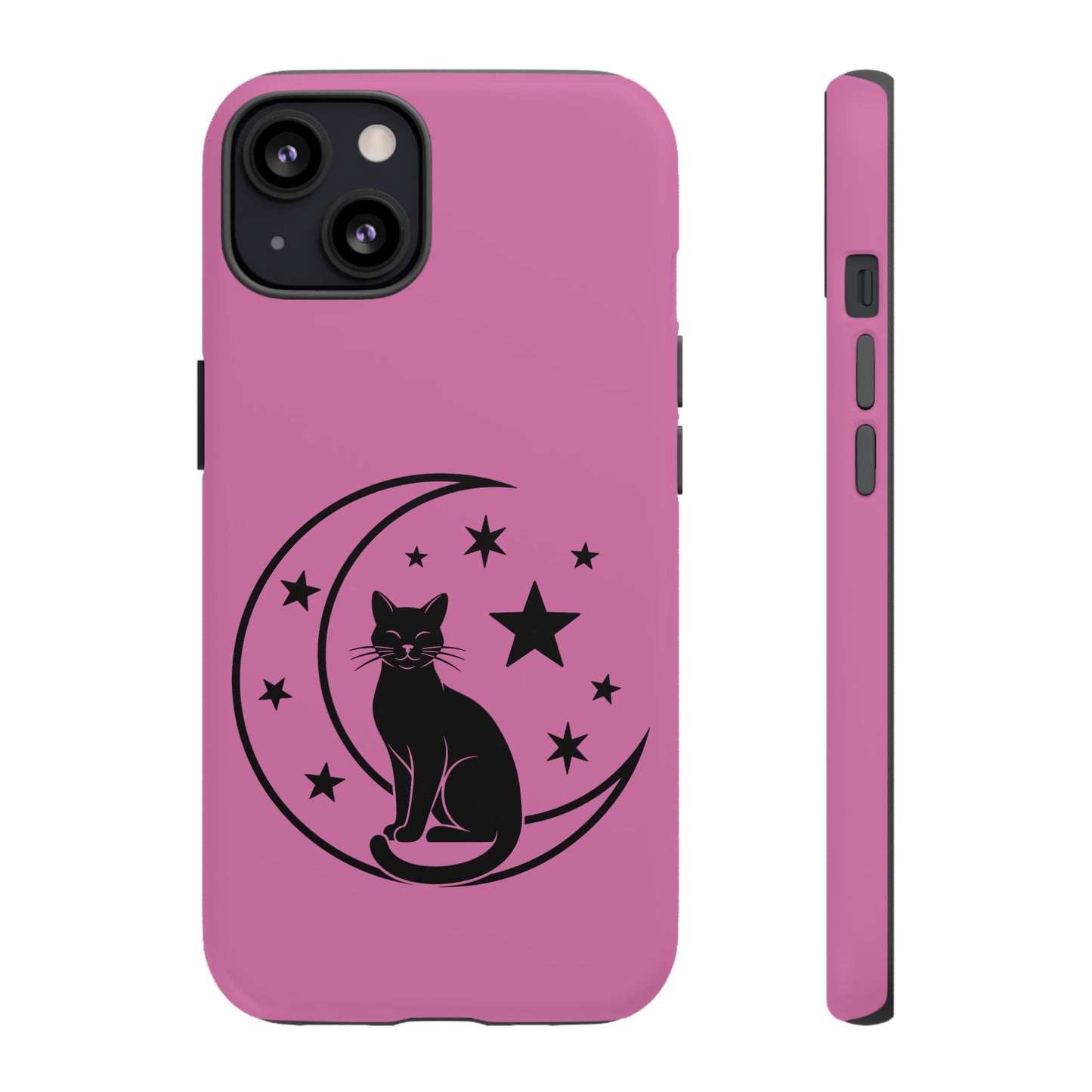 Black Cat Moon Phone Case for iPhone and Samsung