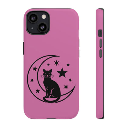 Black Cat Moon Phone Case for iPhone and Samsung
