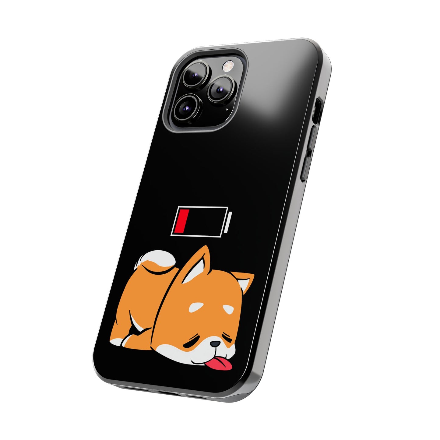 Shiba Inu Low Battery Phone Case for iPhone and Samsung