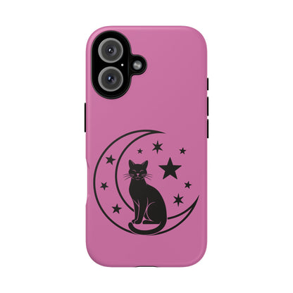 Black Cat Moon Phone Case for iPhone and Samsung