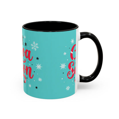 Hot Cocoa Season Mug, Cute Winter Coffee Cup, Cozy Holiday Drinkware, Kakao Tasse Winter, Weihnachts Becher Geschenk