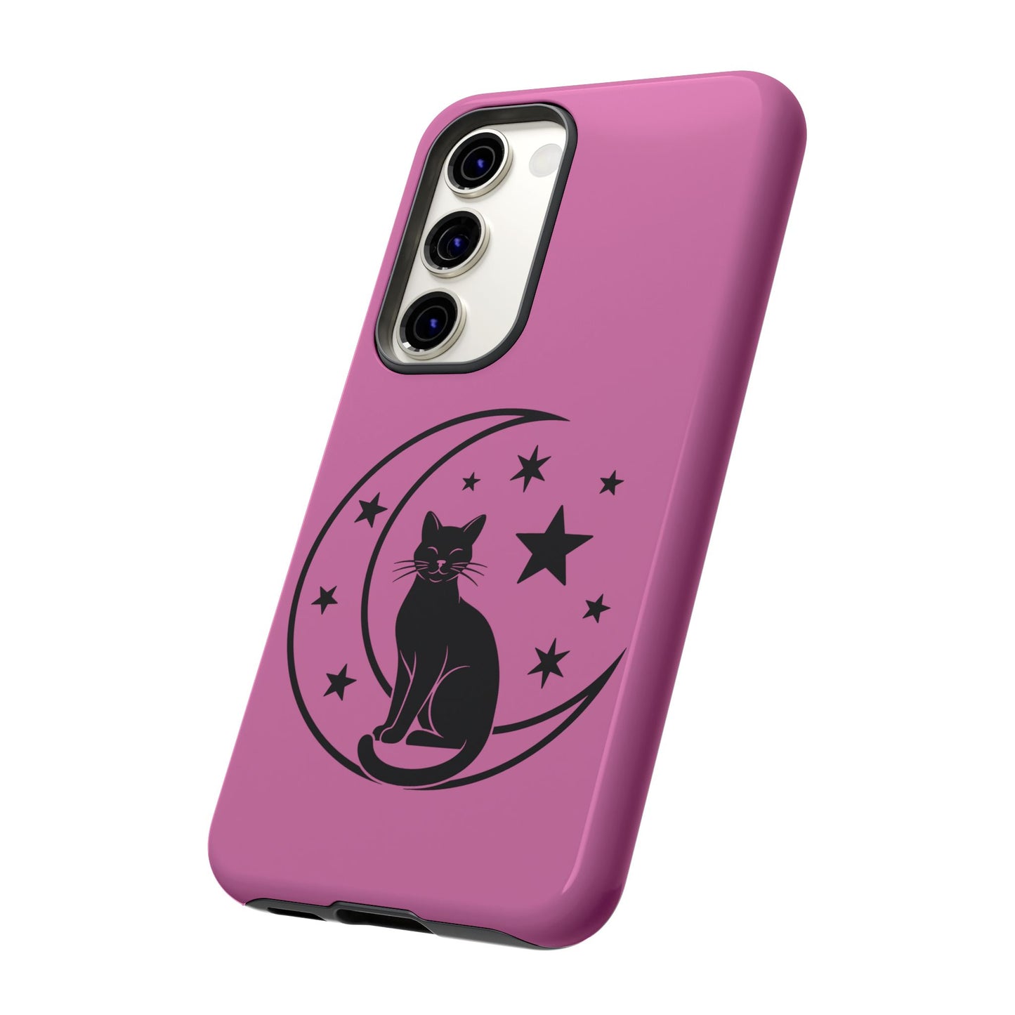 Black Cat Moon Phone Case for iPhone and Samsung