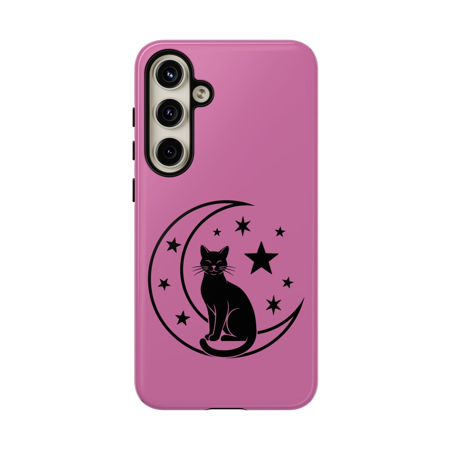 Black Cat Moon Phone Case for iPhone and Samsung