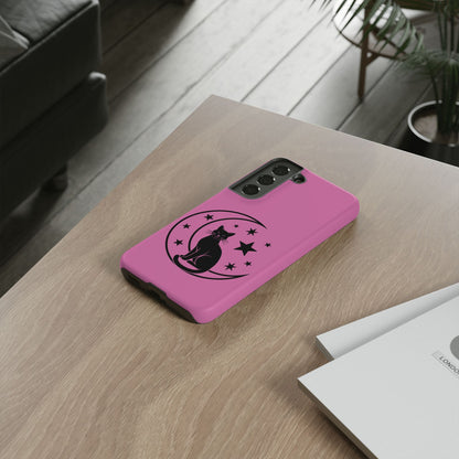 Black Cat Moon Phone Case for iPhone and Samsung