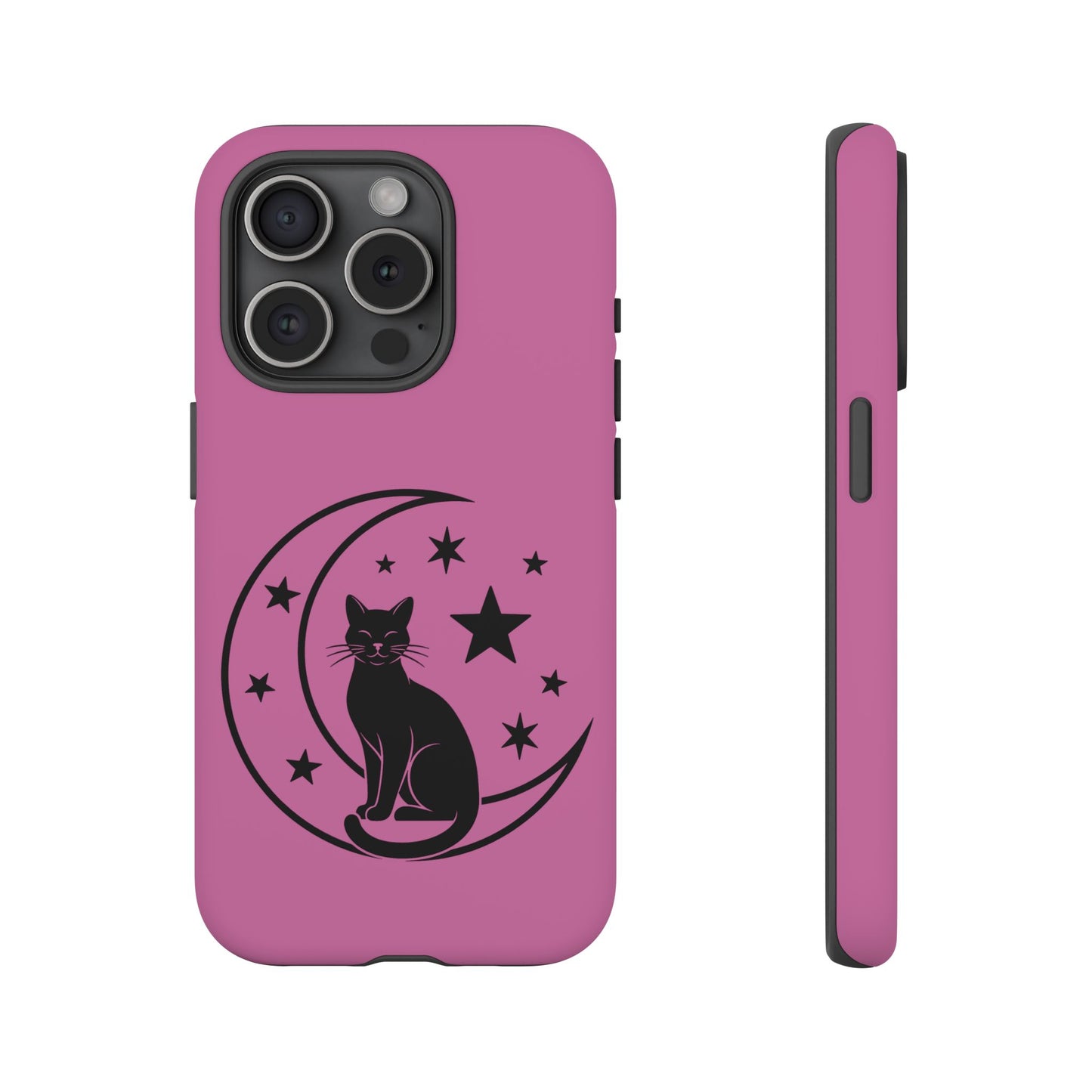 Black Cat Moon Phone Case for iPhone and Samsung