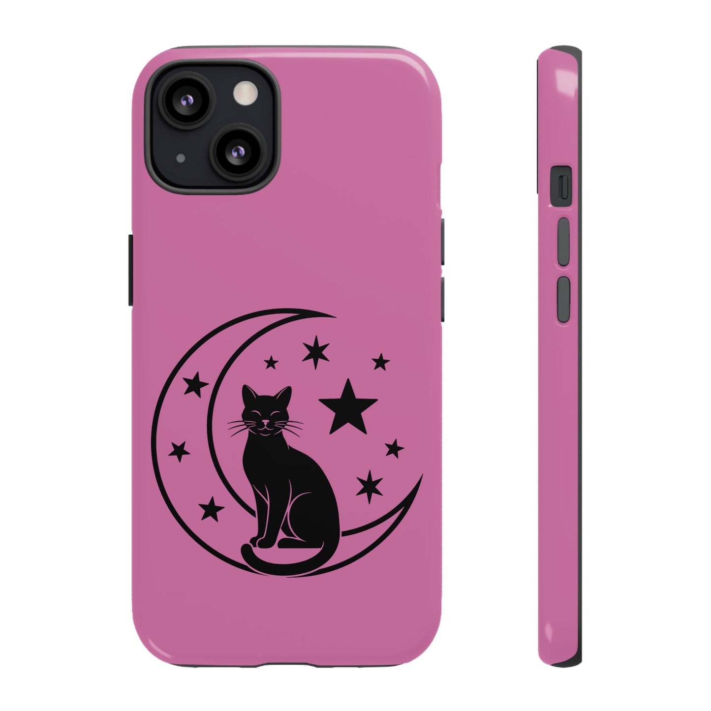 Black Cat Moon Phone Case for iPhone and Samsung