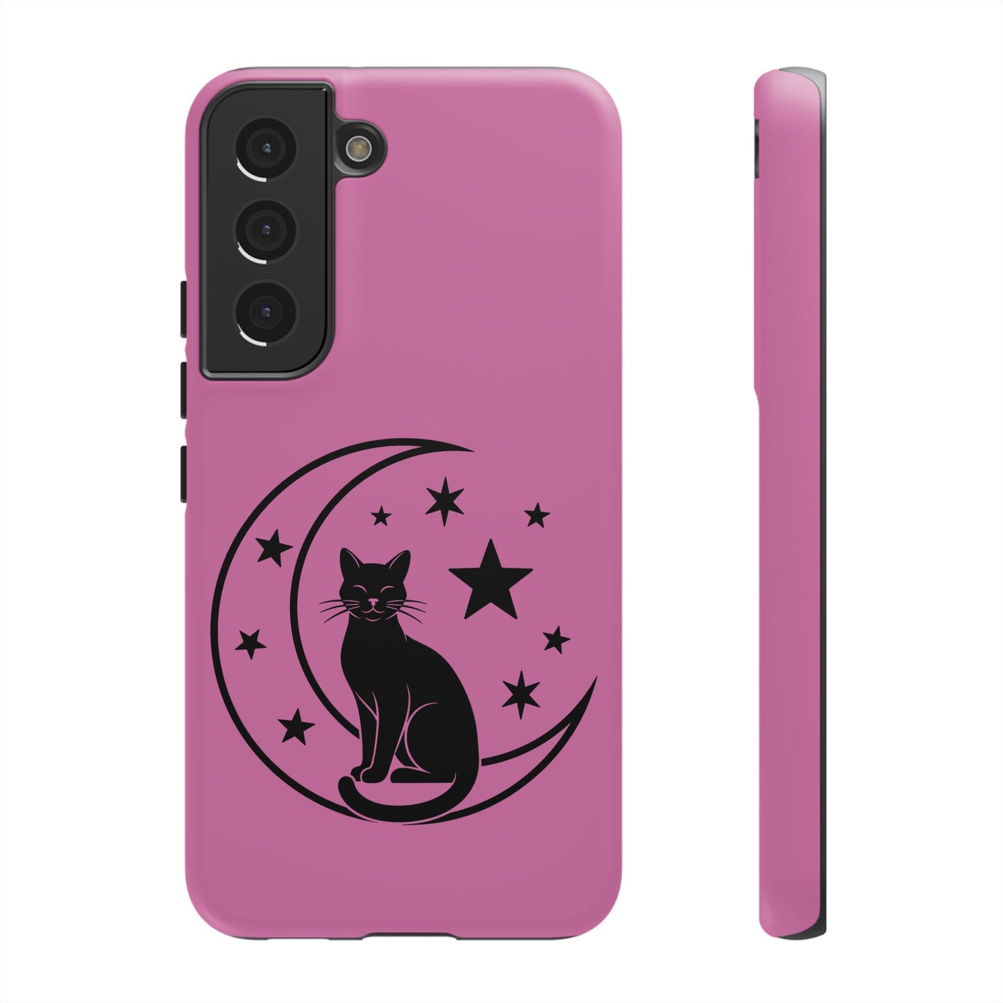 Black Cat Moon Phone Case for iPhone and Samsung