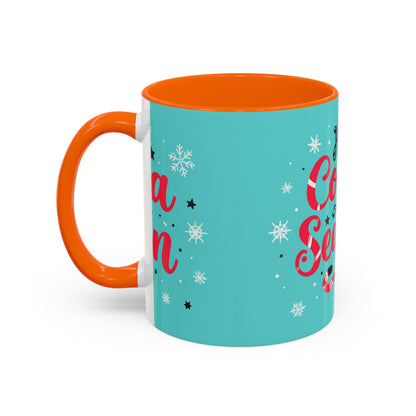 Hot Cocoa Season Mug, Cute Winter Coffee Cup, Cozy Holiday Drinkware, Kakao Tasse Winter, Weihnachts Becher Geschenk