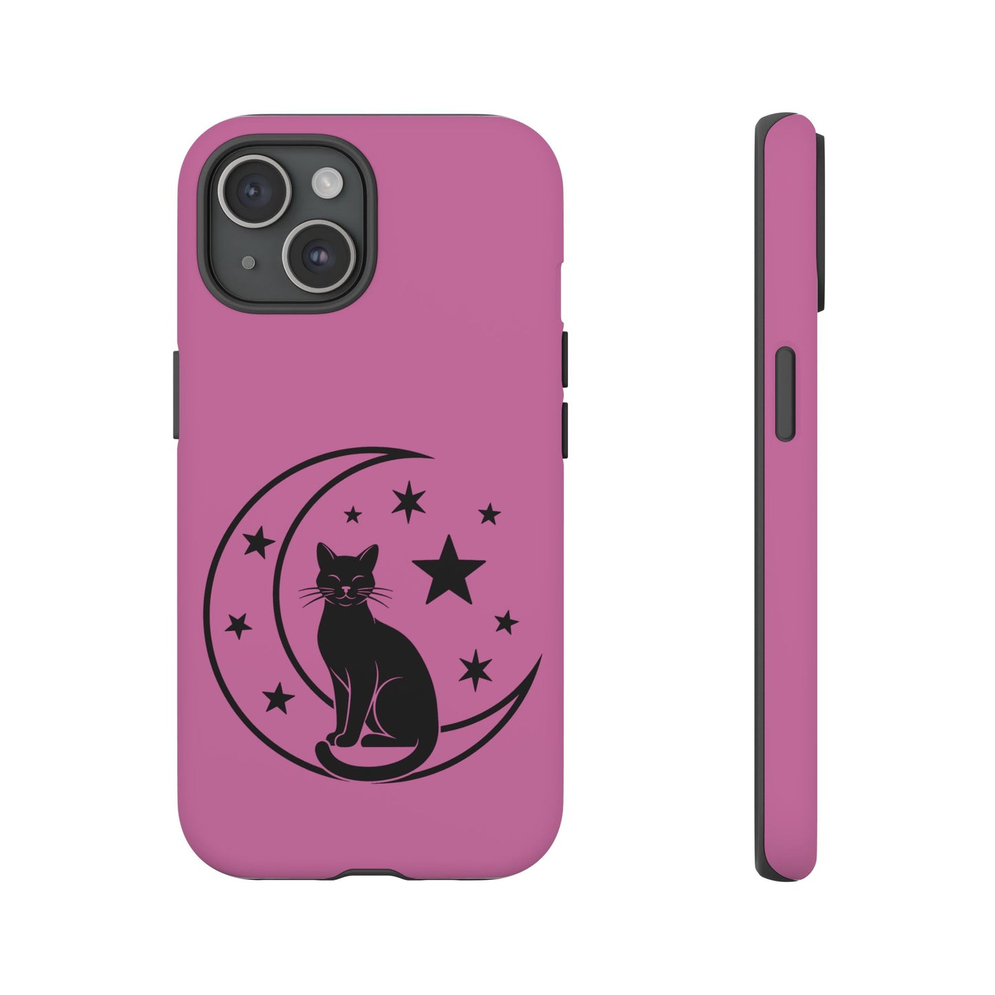 Black Cat Moon Phone Case for iPhone and Samsung