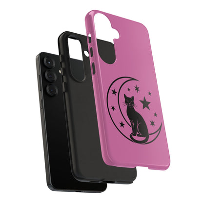 Black Cat Moon Phone Case for iPhone and Samsung