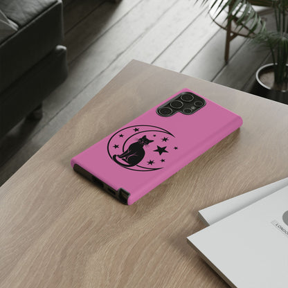 Black Cat Moon Phone Case for iPhone and Samsung