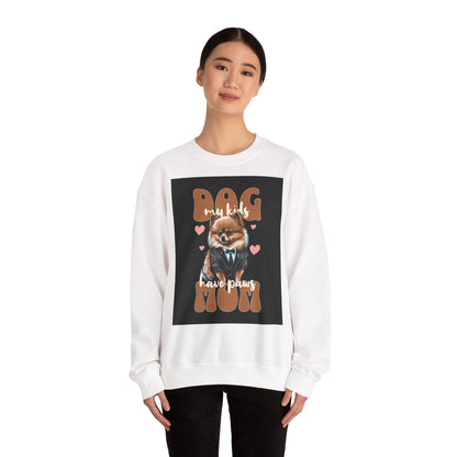 Dog Mom Sweatshirt - Cozy Unisex Crewneck with Adorable Puppy Design, Perfect Gift for Pet Lovers, Birthdays, Dog Lovers, Casual Wear