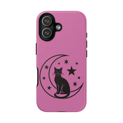 Black Cat Moon Phone Case for iPhone and Samsung