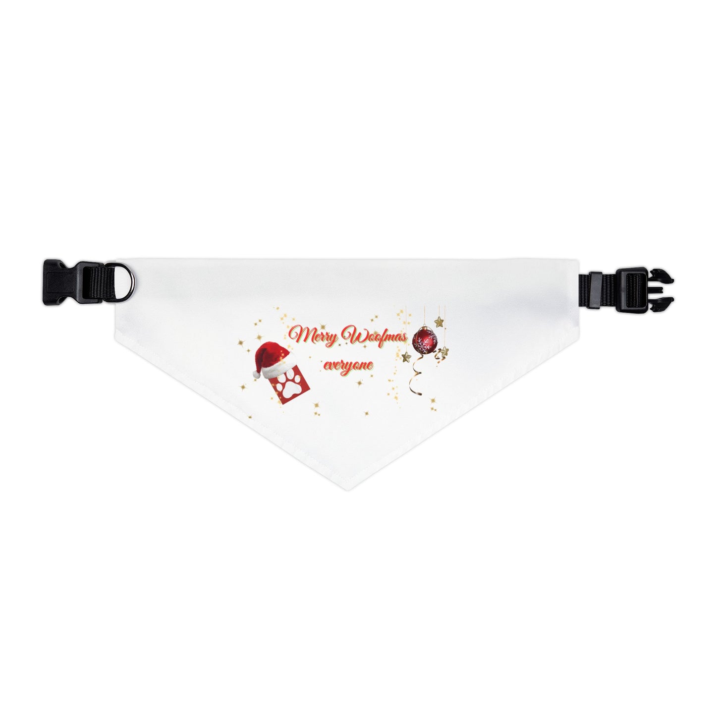 Merry Woofmas Dog Bandana Christmas Dog Scarf Holiday Pet Accessory Cute Festive Dog Gift