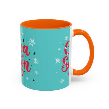 Hot Cocoa Season Mug, Cute Winter Coffee Cup, Cozy Holiday Drinkware, Kakao Tasse Winter, Weihnachts Becher Geschenk