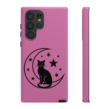 Black Cat Moon Phone Case for iPhone and Samsung