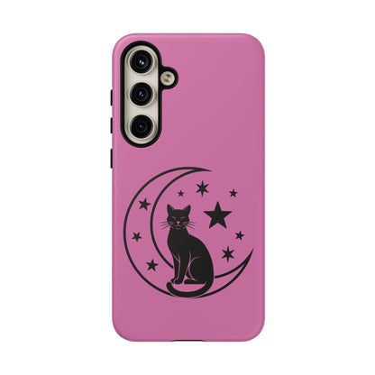 Black Cat Moon Phone Case for iPhone and Samsung