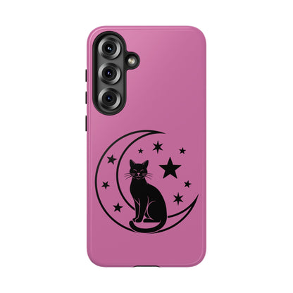 Black Cat Moon Phone Case for iPhone and Samsung