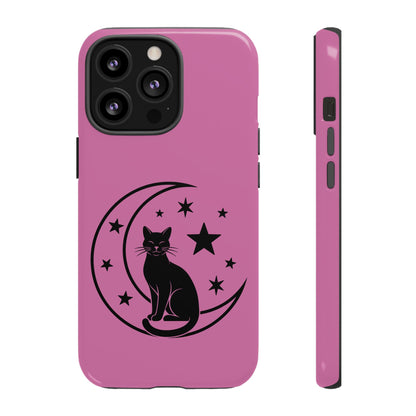 Black Cat Moon Phone Case for iPhone and Samsung