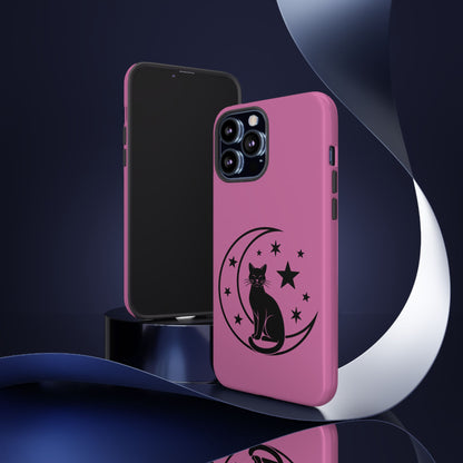 Black Cat Moon Phone Case for iPhone and Samsung