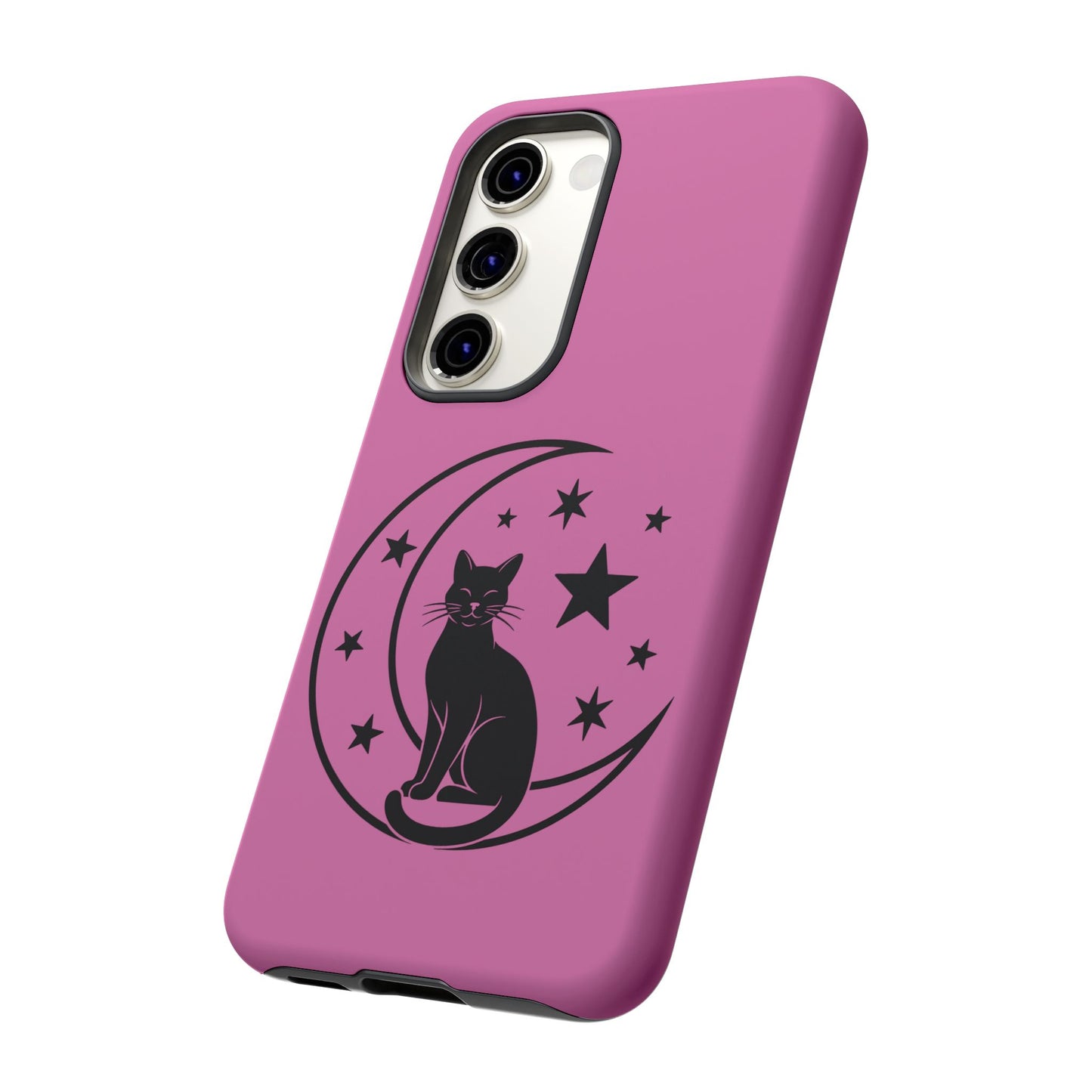Black Cat Moon Phone Case for iPhone and Samsung