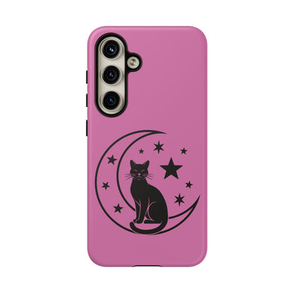 Black Cat Moon Phone Case for iPhone and Samsung