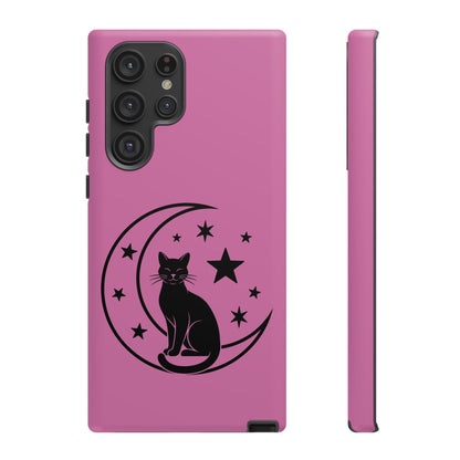 Black Cat Moon Phone Case for iPhone and Samsung