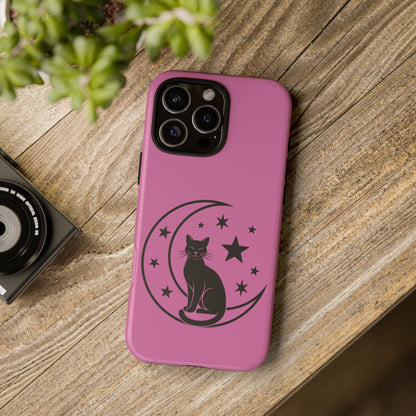 Black Cat Moon Phone Case for iPhone and Samsung