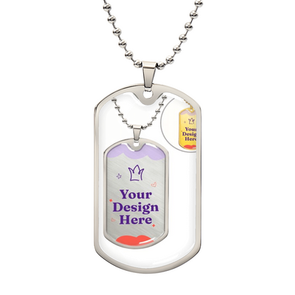 Luxury Graphic Dog Tag Necklace