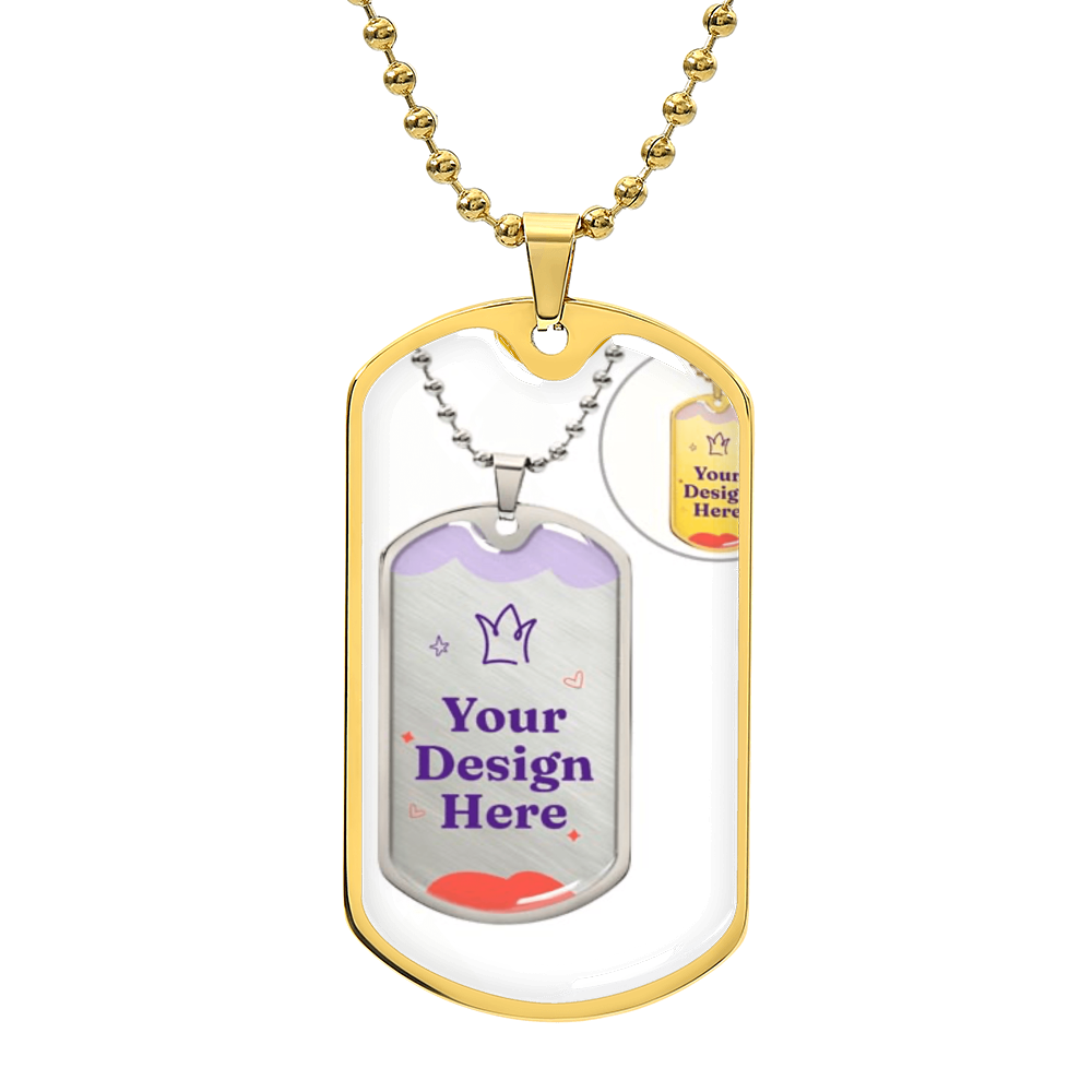 Luxury Graphic Dog Tag Necklace