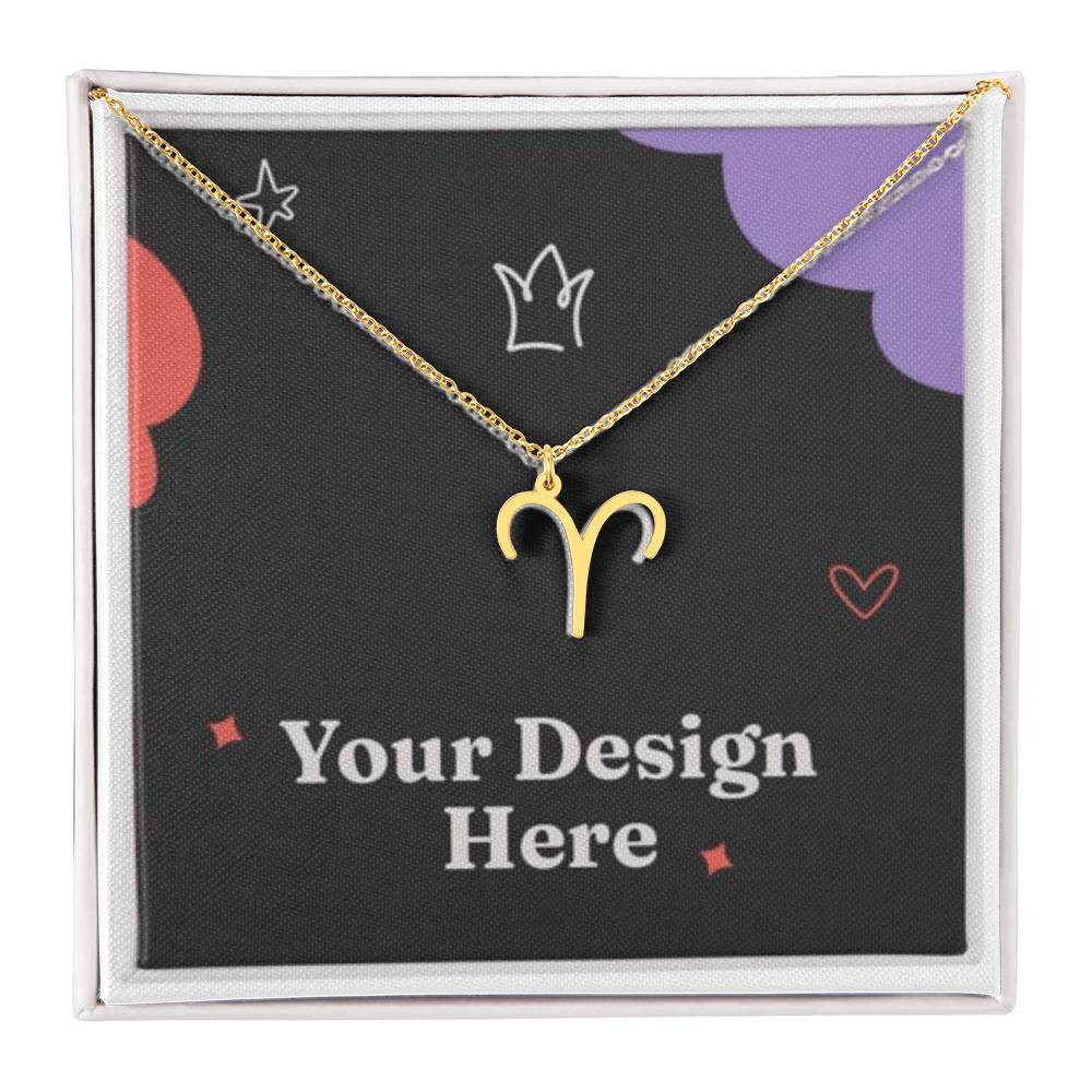 18K Gold Zodiac Necklace – Elegant Horoscope Jewelry Gift for Her