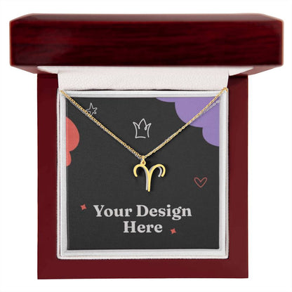 18K Gold Zodiac Necklace – Elegant Horoscope Jewelry Gift for Her